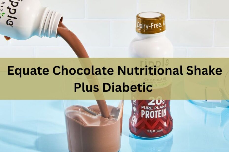 Equate Chocolate Nutritional Shake Plus Diabetic