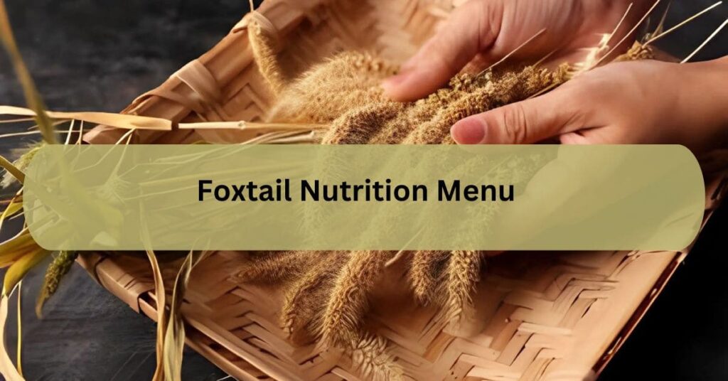 Foxtail Nutrition Menu