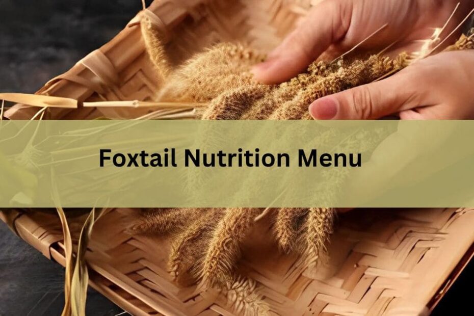 Foxtail Nutrition Menu