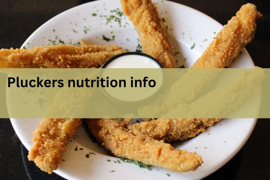 Pluckers nutrition info